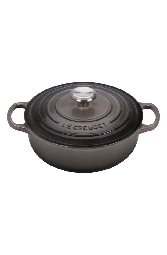 Shop Le Creuset Signature 3.5-quart Round Enamel Cast Iron French/dutch Oven In Oyster