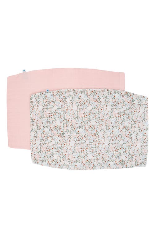 little unicorn 2-Pack Cotton Muslin Pillowcase in Pressed Petals at Nordstrom