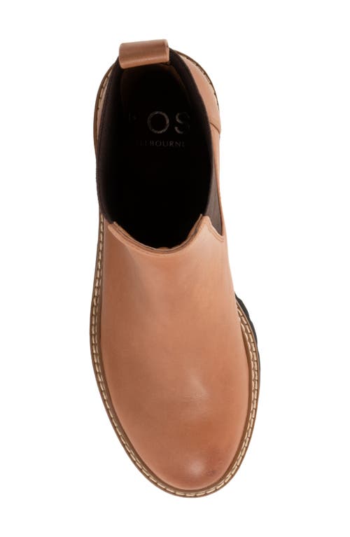 Shop Eos Footwear Linear Chelsea Boot In Brandy