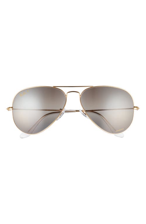 Ray-Ban 58mm Polarized Pilot Sunglasses in Yellow at Nordstrom