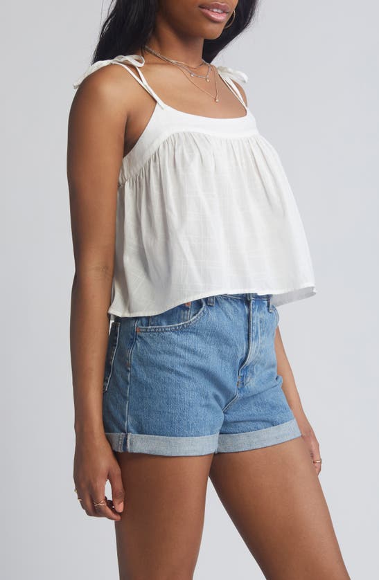 Shop Bp. Tie Strap Cotton Tent Tank In Ivory