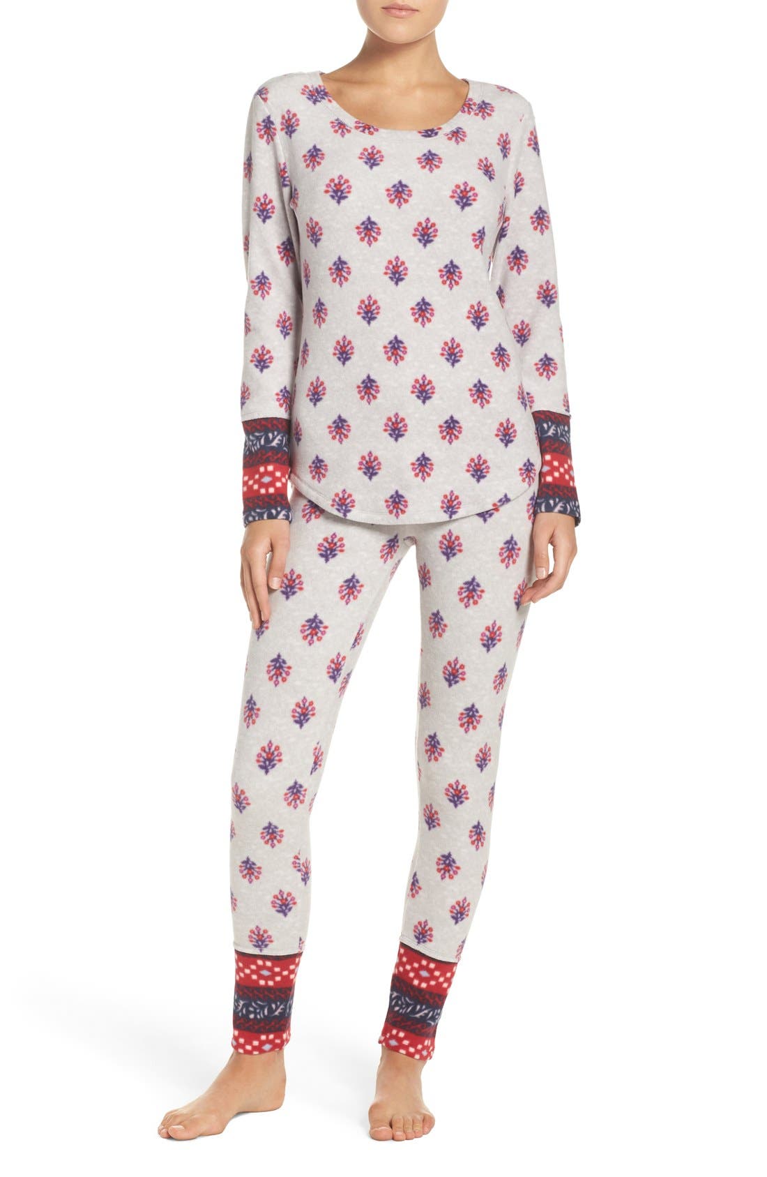 Lucky Brand Print Fleece Pajamas Nordstrom