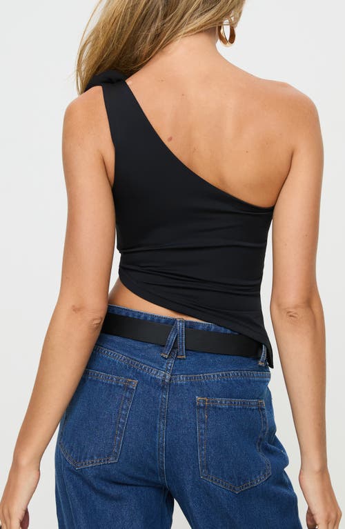 Shop Princess Polly Carmonie One-shoulder Top In Black