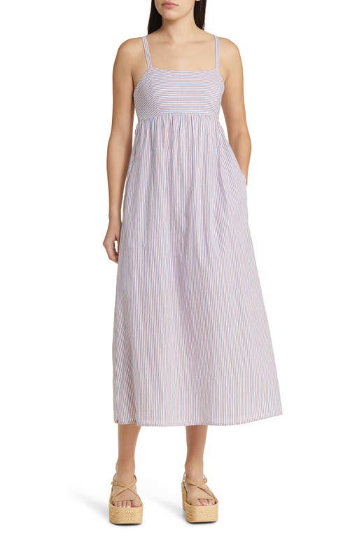 XÍRENA Flavia Stripe Cotton Sundress Firework at Nordstrom,