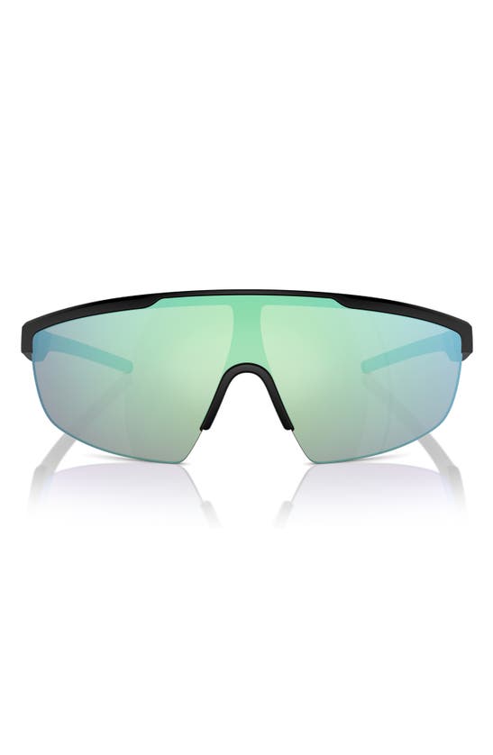 Shop Scuderia Ferrari 140mm Shield Sunglasses In Matte Black
