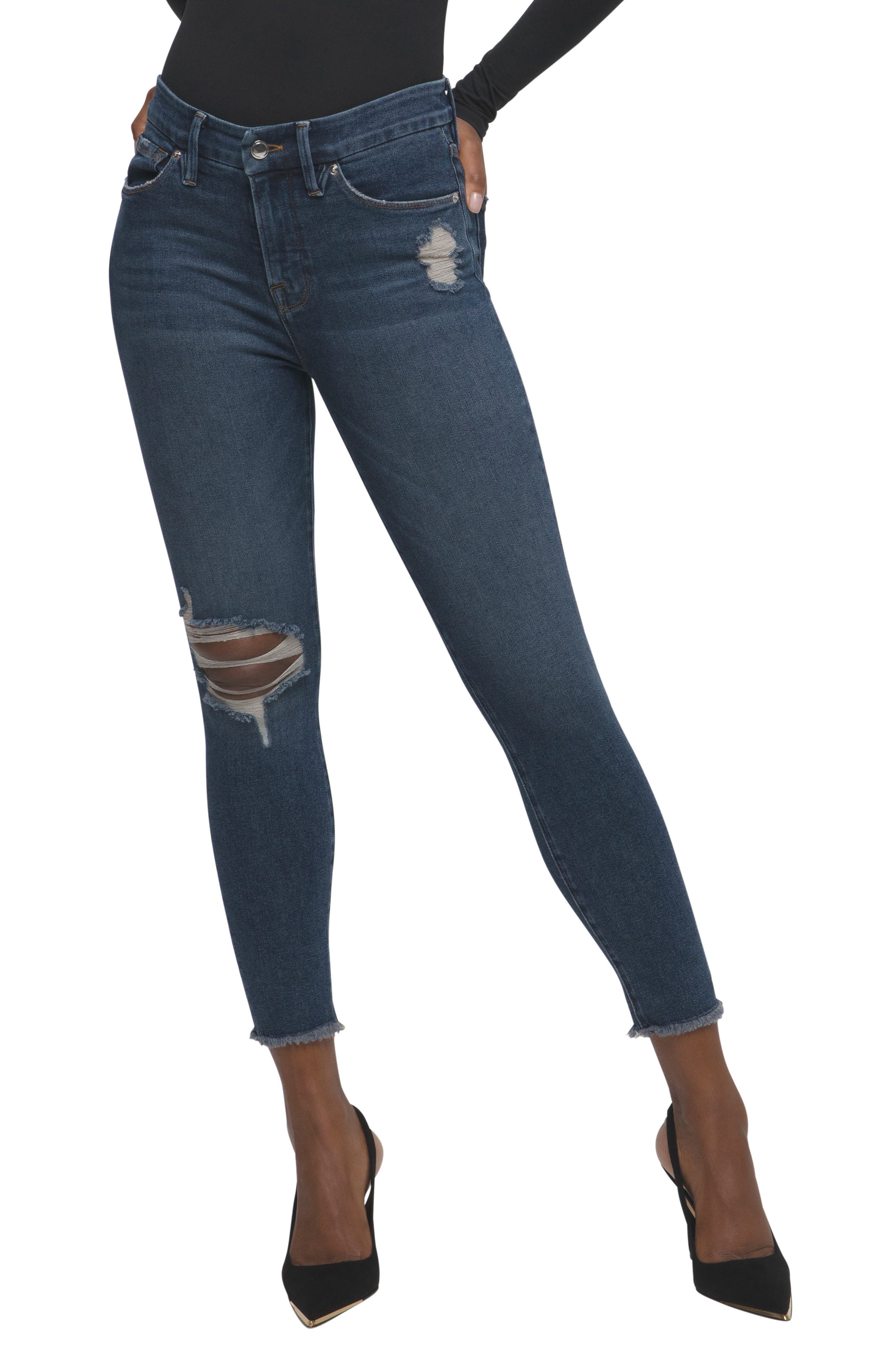 good legs high waist crop skinny jeans