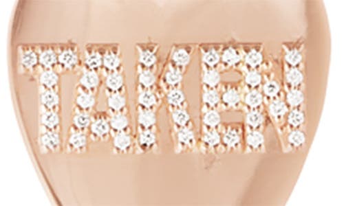 LANA LANA JEWELRY TAKEN HEART DIAMOND PENDANT NECKLACE 