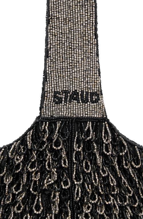 Shop Staud Haruko Beaded Bag In Black