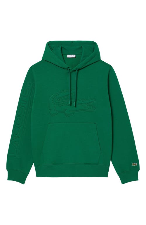 Lacoste Relaxed Fit Logo Patch Hoodie at Nordstrom,