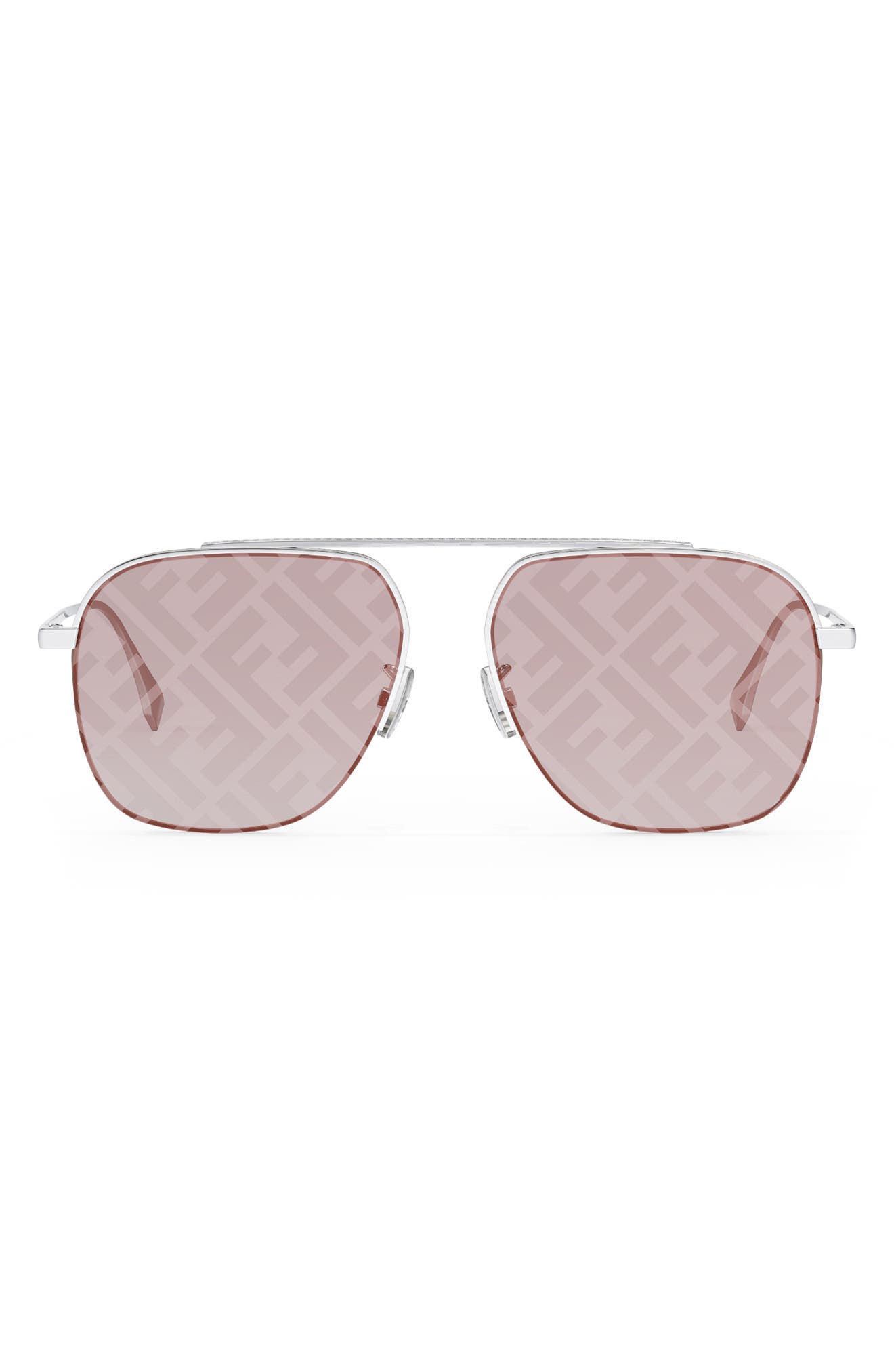 fendi 52mm aviator sunglasses