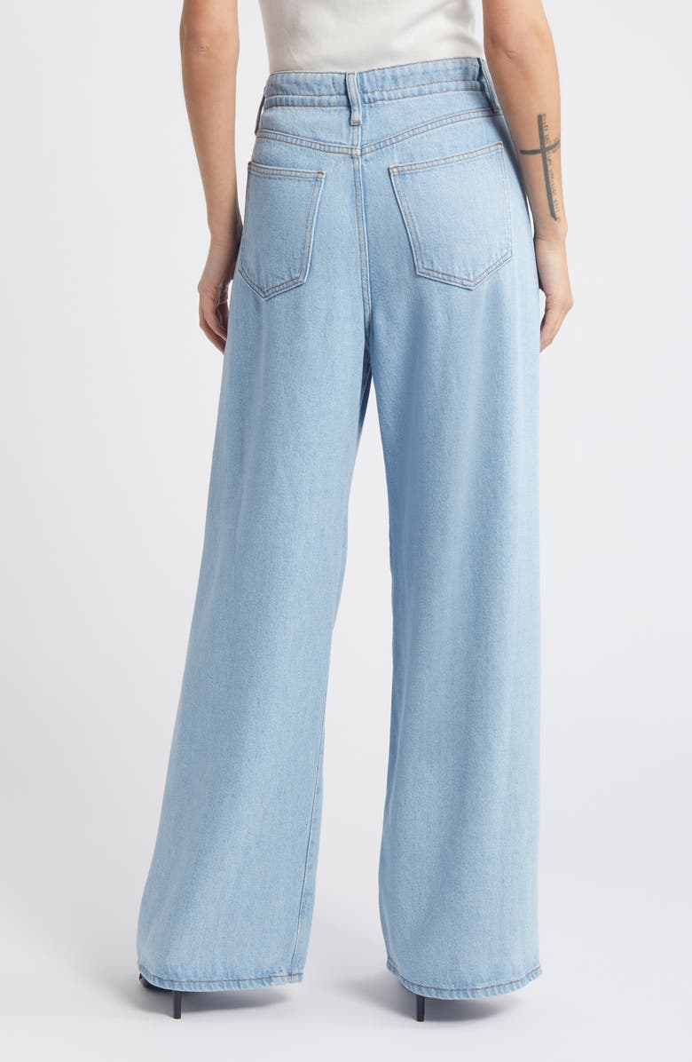 FRAME Super Drape Wide Leg Denim Drawstring Pants | Nordstrom