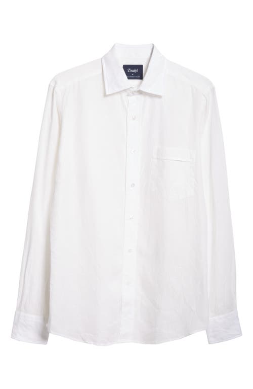 The Linen Summer Button-Up Shirt in Ecru