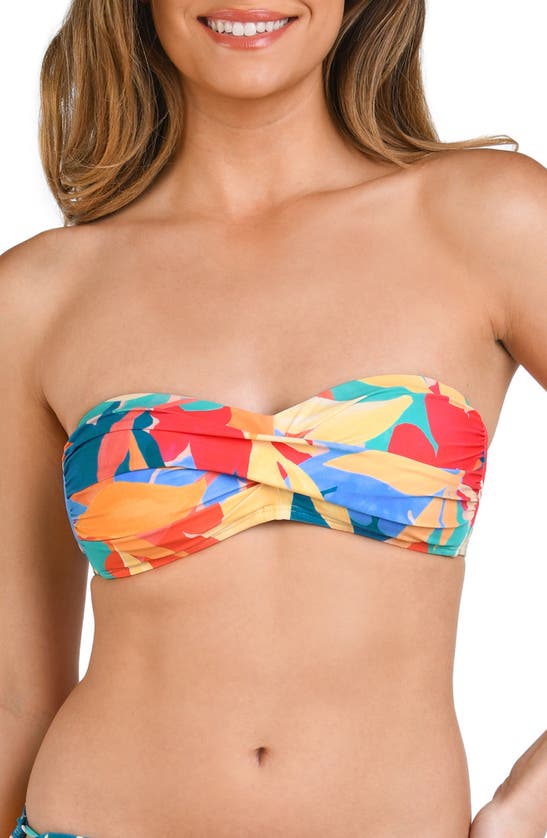 LA BLANCA LA BLANCA FANTASY RESORT TWIST BANDEAU BIKINI TOP 