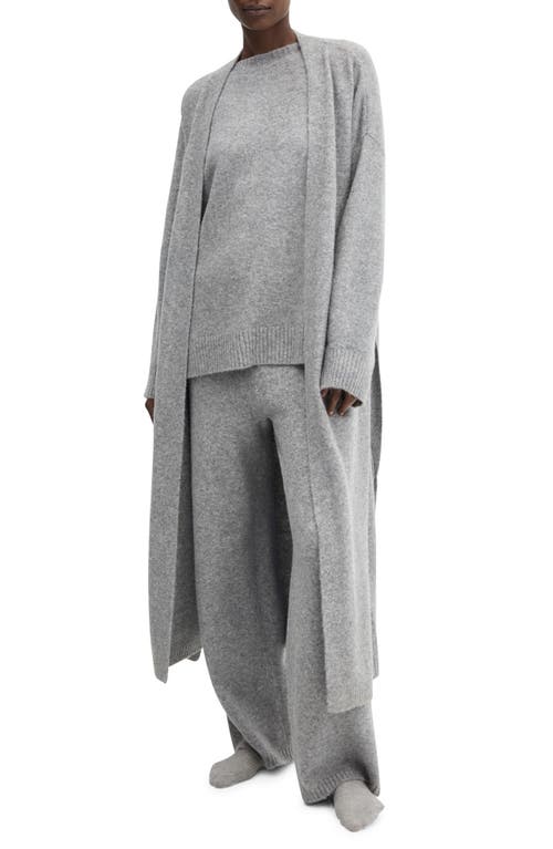 MANGO Long Tie Belt Cardigan at Nordstrom,