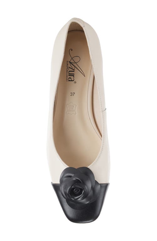 Azura By Spring Step Angelinite Cap Toe Pump In Beige Multi