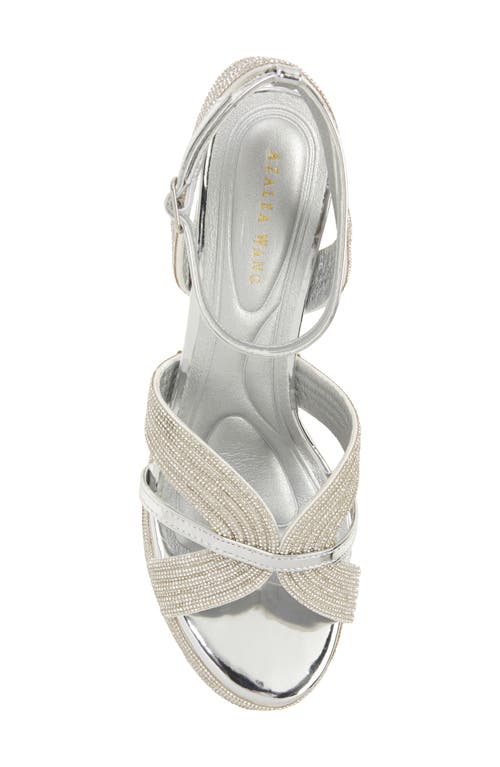 Shop Azalea Wang Kinslee Platform Sandal In Silver