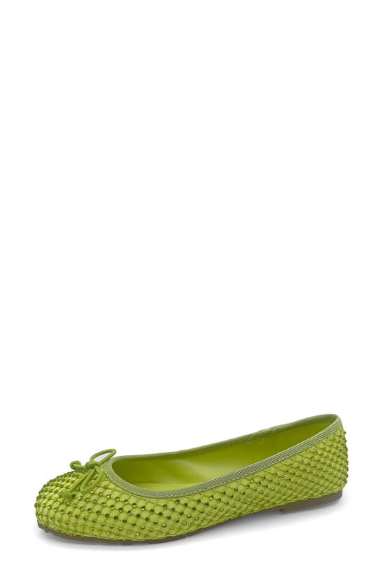 Reaction Kenneth Cole Elstree Mesh Ballet Flat In Lime