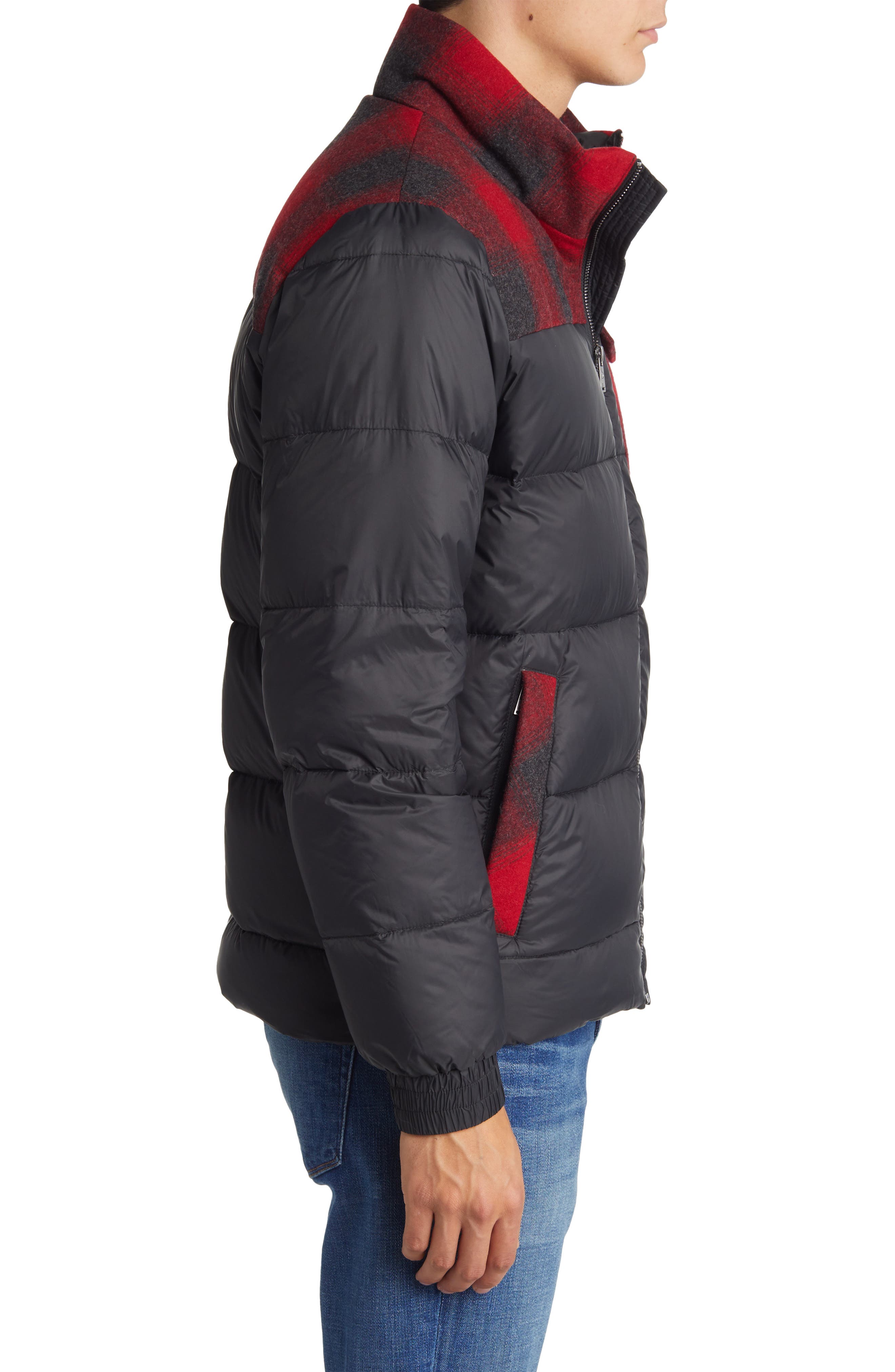 Pendleton Grizzly Wool & Nylon 650-Fill Power Down Puffer Coat in