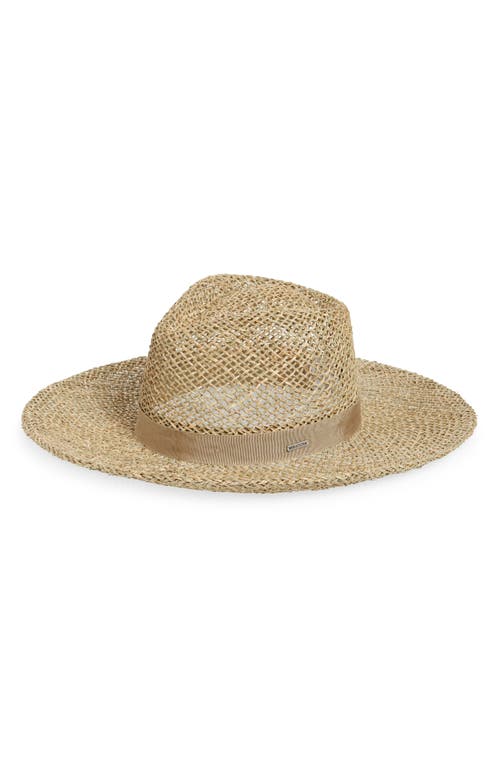 Shop Brixton Joanna Straw Sun Hat In Tan/tan Seagrass