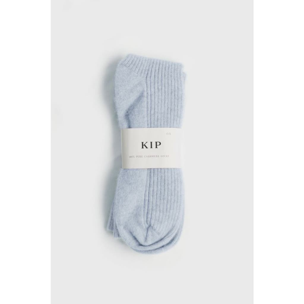 Kip. Kip Pure Cashmere Sleep Socks In Mist Blue