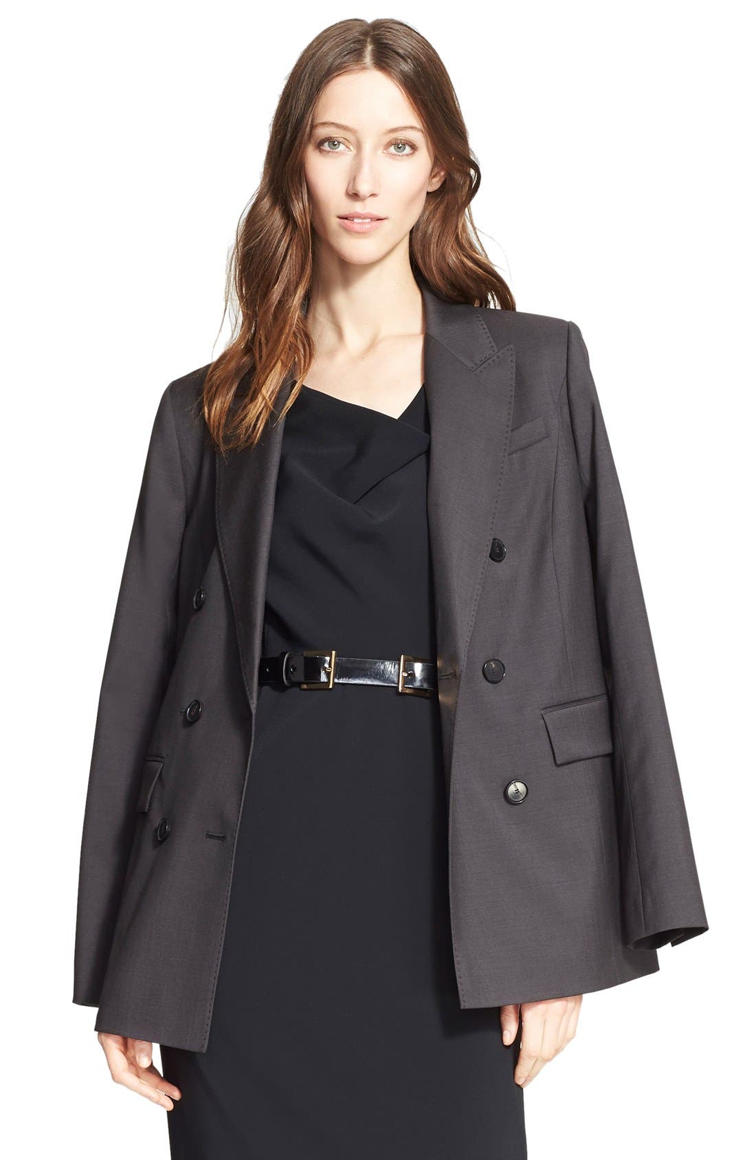 Nordstrom Signature and Caroline Issa Double Breasted Wool Suiting