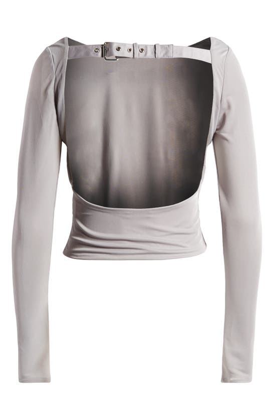 Mistress Rocks Open Back Top In Steel