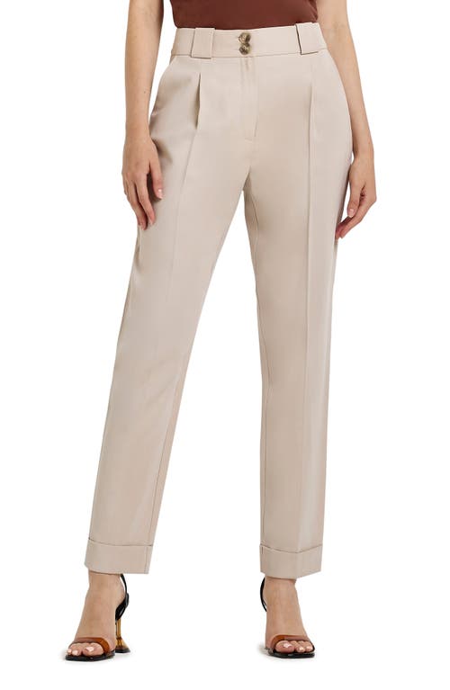 River Island Straight Leg Trousers in Stone