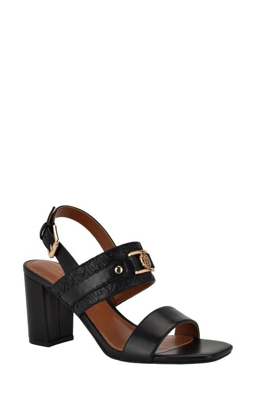 Tommy Hilfiger Sylvier Slingback Sandal in Black 