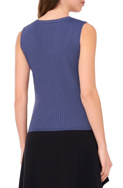 Shop Halogenr Halogen(r) Rib Sleeveless Sweater In Vintage Indigo Blue