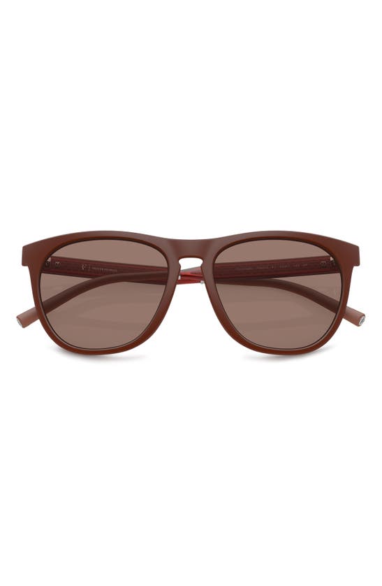 Shop Oliver Peoples X Roger Federer R-1 55mm Irregular Sunglasses In Matte Red