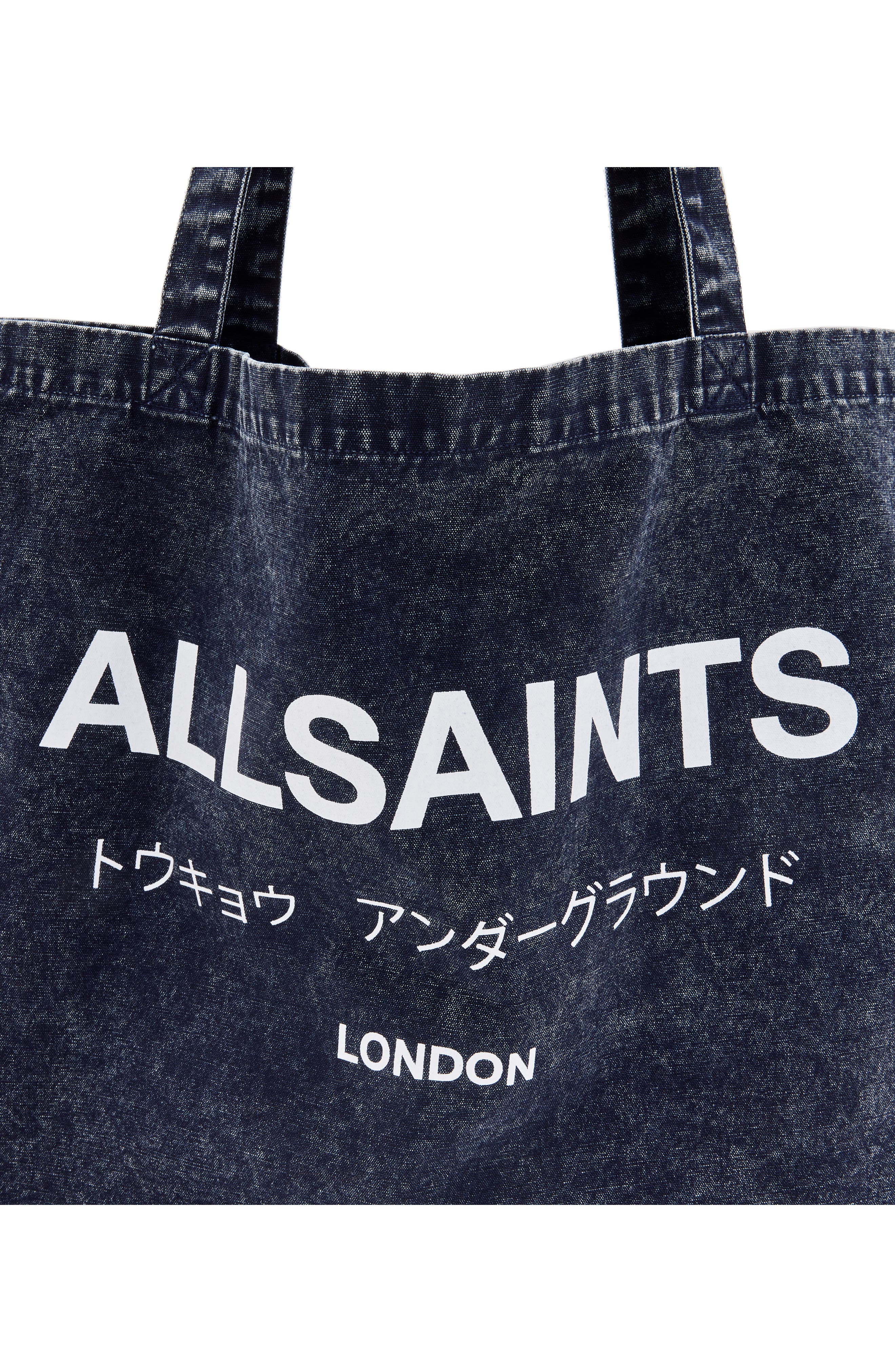 AllSaints Tierra Tote Bag in Black/White