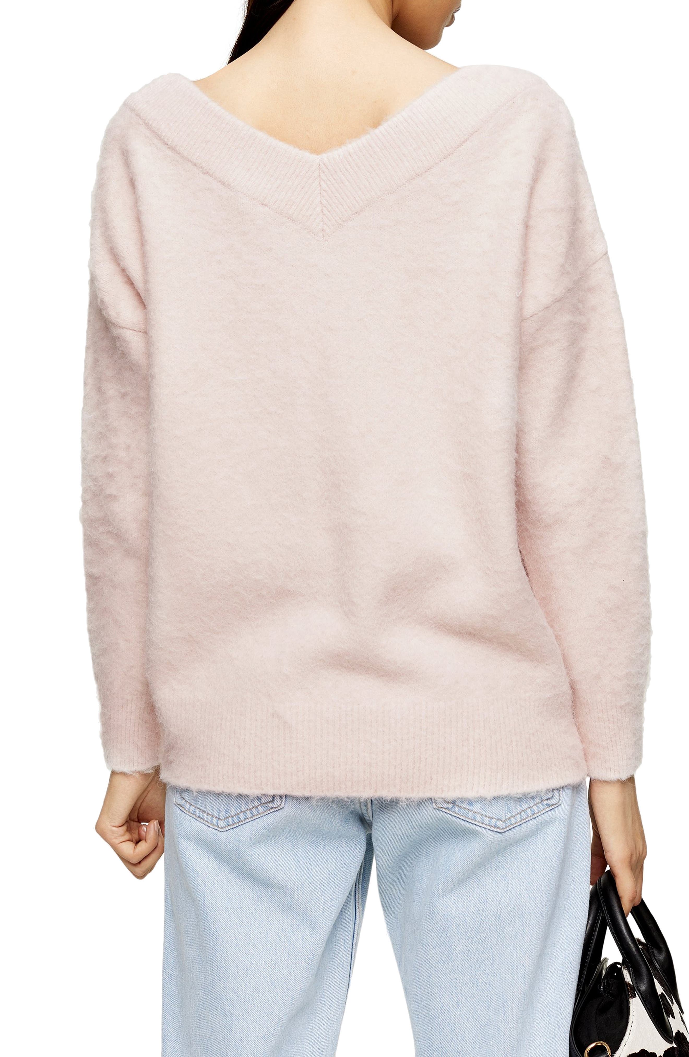 pink topshop sweater