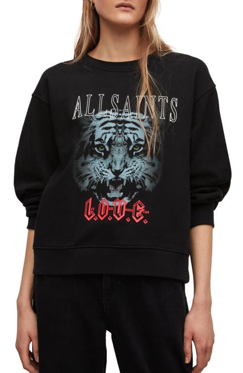 AllSaints Clavo Demi Sweatshirt in Black