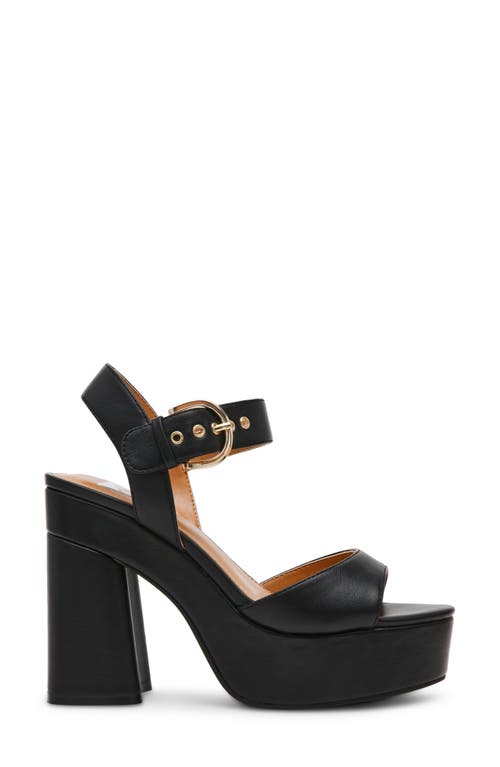 Dolce Vita Wayward Womens Block Heel Man Made Ankle Strap In Black