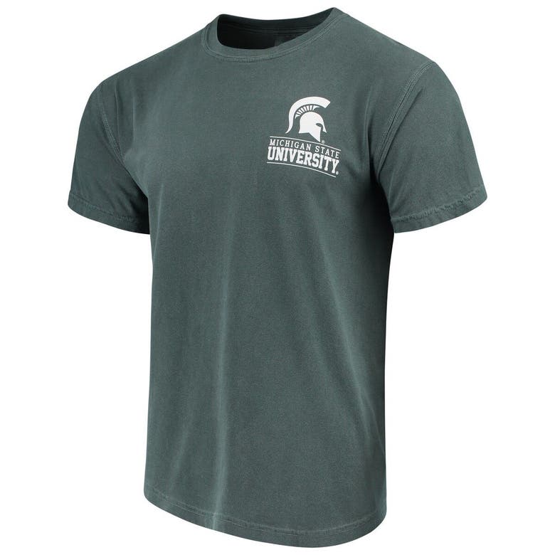 Image One Green Michigan State Spartans Comfort Colors Campus Icon T-shirt