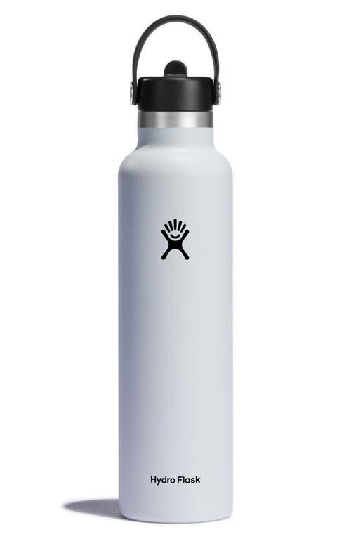 Hydro Flask 24-Ounce Water Bottle with Straw Lid in White at Nordstrom, Size 24 Oz