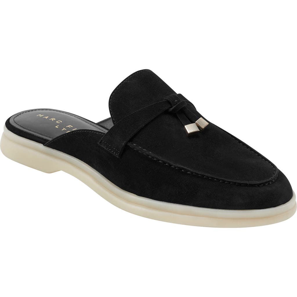 Marc Fisher Ltd Women's Yarila Almond Toe Slide Loafers In Black
