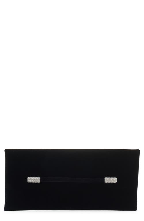 TOM FORD Ava Crystal Embellished Velvet Clutch in 1N001 Black at Nordstrom