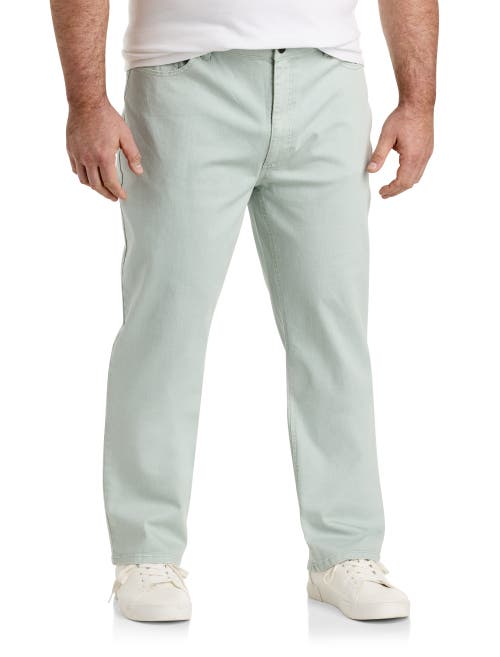 Shop True Nation By Dxl Garment Dyed Stretch Twill Pants In Pastel Blue