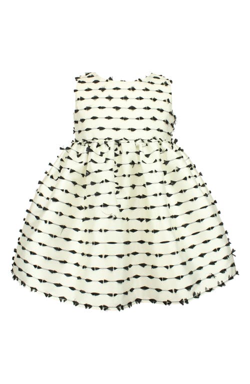 Shop Popatu Kids' Plumetis Sleeveless Dress In White/black