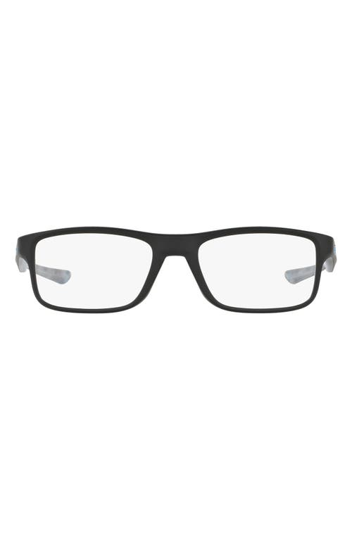 Oakley Plank 2.0 51mm Rectangular Optical Glasses in Black at Nordstrom