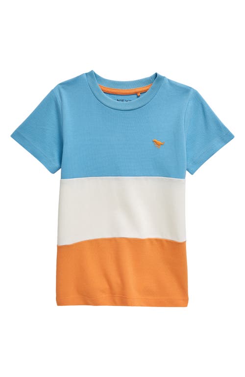 Next Kids' Colorblock Cotton T-shirt In Blue