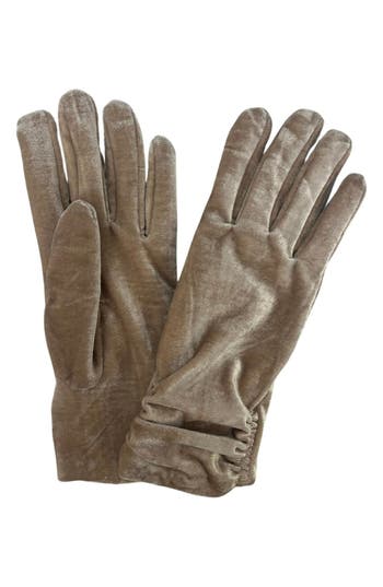 Marcus Adler Velvet Gloves In Champagne
