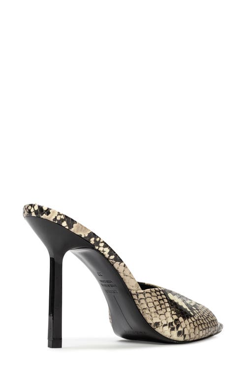 Black Suede Studio Nori 100 Sandal In Peyote Snake