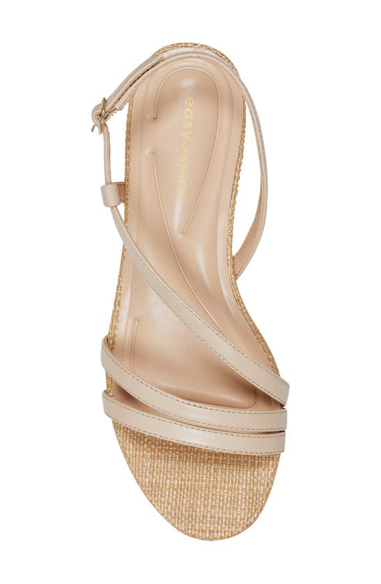 Shop Easy Spirit Glenni Asymmetric Strappy Sandal In Light Natural