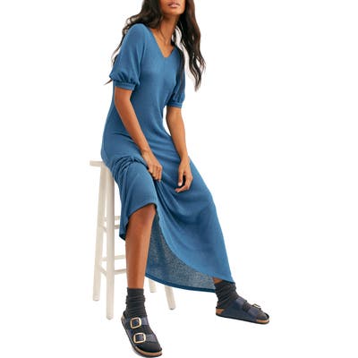 Endless Summer By Free People Montauk Maxi Sweater Dress, Blue