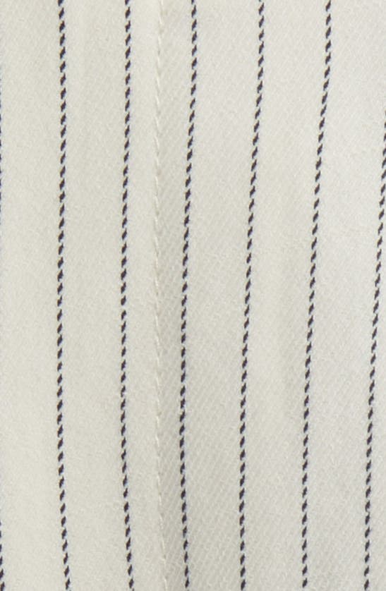 Shop Frame Pleated Wide Cuff Cotton & Linen Shorts In Cream Multi