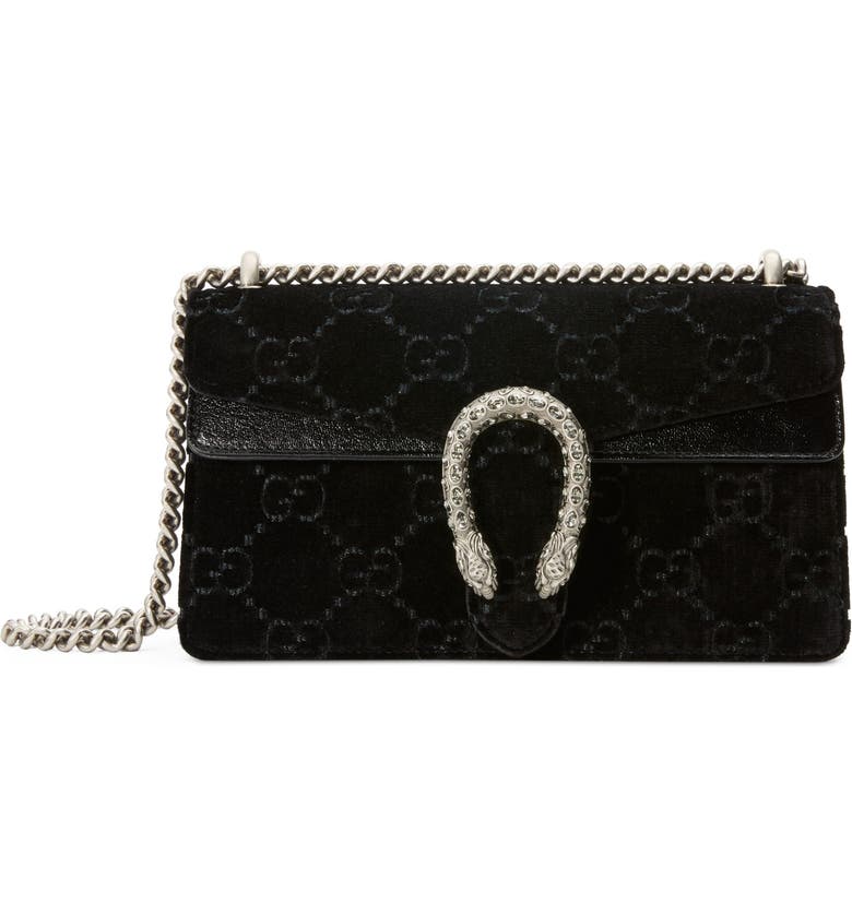 Gucci Small Dionysus GG Velvet Shoulder Bag | Nordstrom