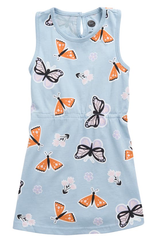 Dot Australia Kids' Butterfly Tank Dress In Blue