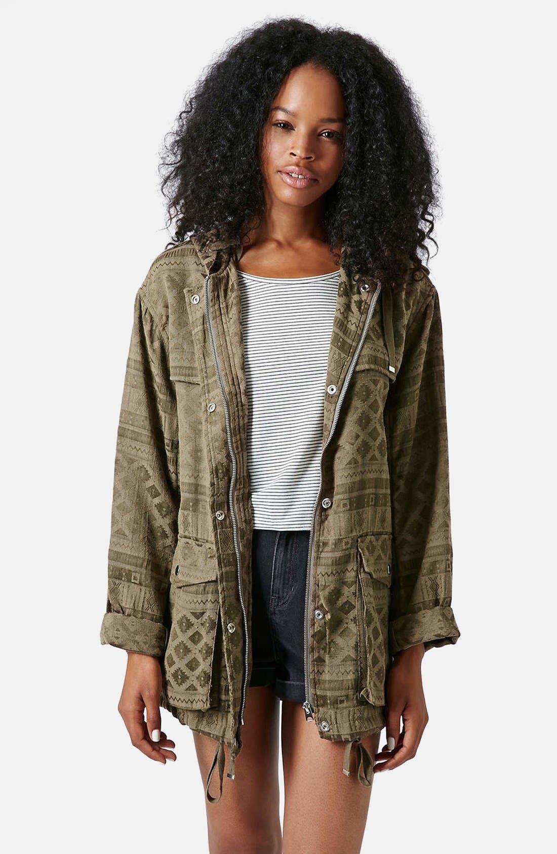 Lightweight Jacquard Parka Nordstrom